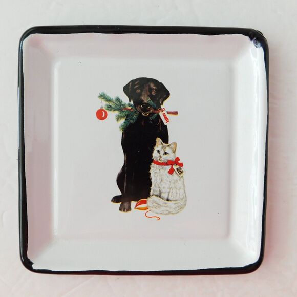 Labrador Retriever 4 Fringe Studios Christmas Ornaments  Creative Co-Op Dish - Picture 5 of 16